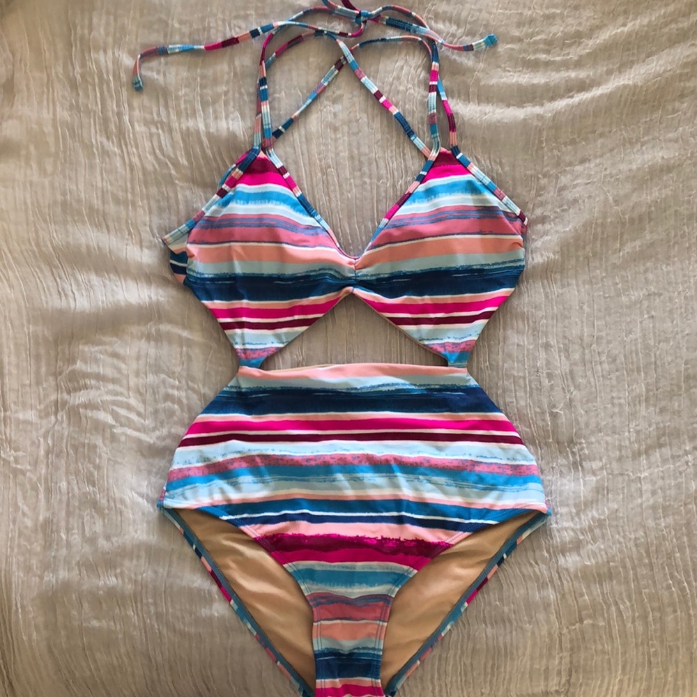 Multicolor one piece swimsuit size S
